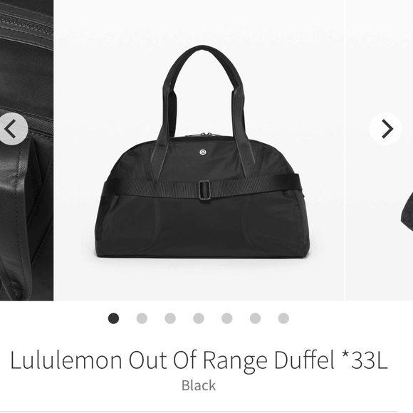Lululemon Out of Range Duffle 33L. Black - Picture 1 of 5